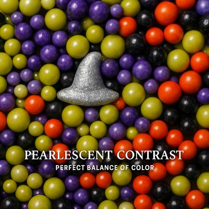 Confect Halloween Edible Sprinkles Bottle | Spooky Cake Decorations for Halloween Cupcakes, Cookies, Treats | Festive Sprinkle Mix for Baking – Witch, Ghost, Pumpkin Shapes – 4.2 Oz (HLWNBOX-BT-10)