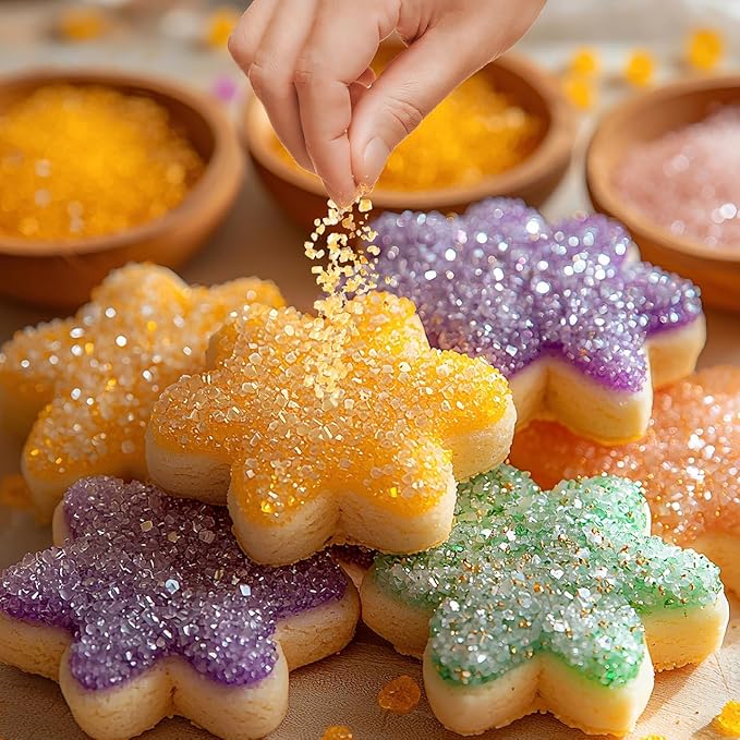Yellow Sanding Sugar 150g (5.3 oz) - Edible Sparkling Sugar for Baking Decorations, Cookies, Cakes, Ice Cream Toppers, Cupcakes - Vibrant Yellow Color Sugar Crystals