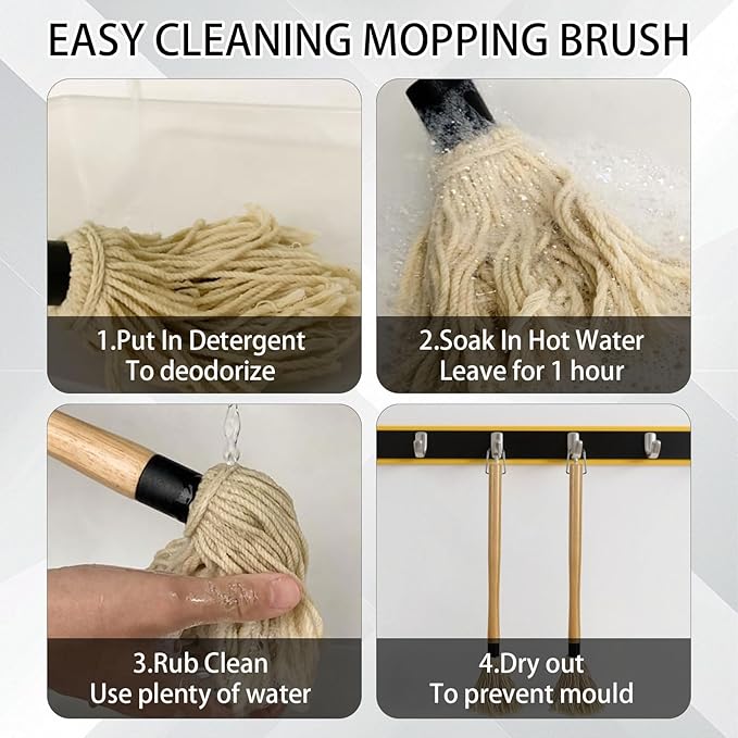 Two Size Bbq Mop Brushes For Sauce Wooden Long Handle Mops & Brushes For Barbecue,Grilling,Basting,Roasting,Cooking,Smoking Steak(18" And 11")