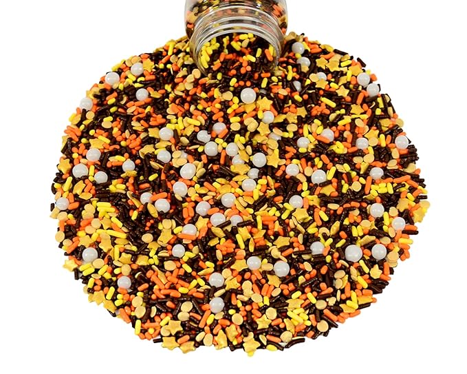 Mystic Sprinkles Autumn/Fall Sprinkle Mixes (Harvest Moon Sprinkle Mix 3.4oz)
