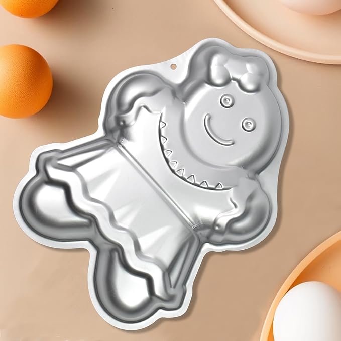Gingerbread Cake Pans, Aluminum Gingerbread Cake Mold, Baking Cake Tins forChristmas, Party, Family Occasions, Chocolate.