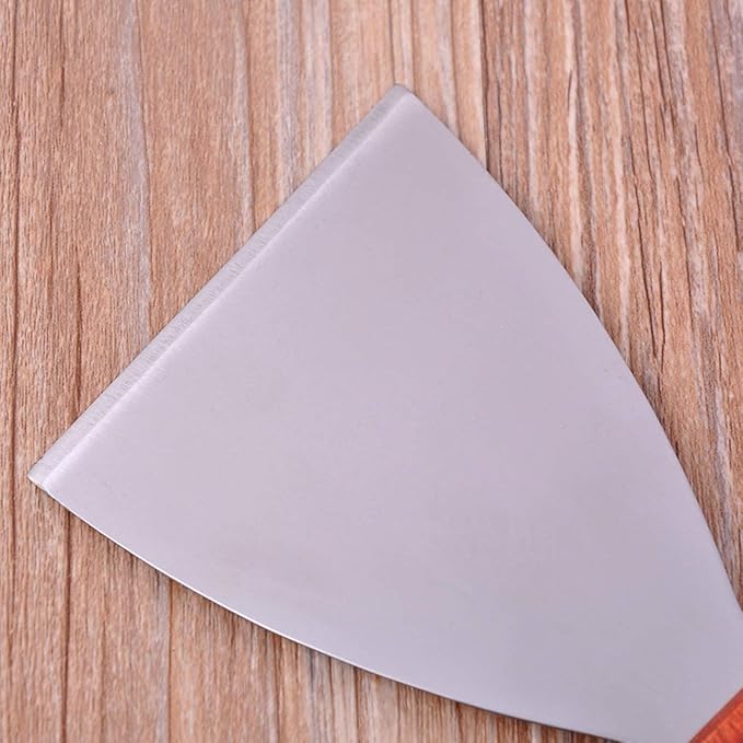 2PCS Stainless Steel Slant Grill Griddle Spatula Scraper Diner Flat Straight Blade