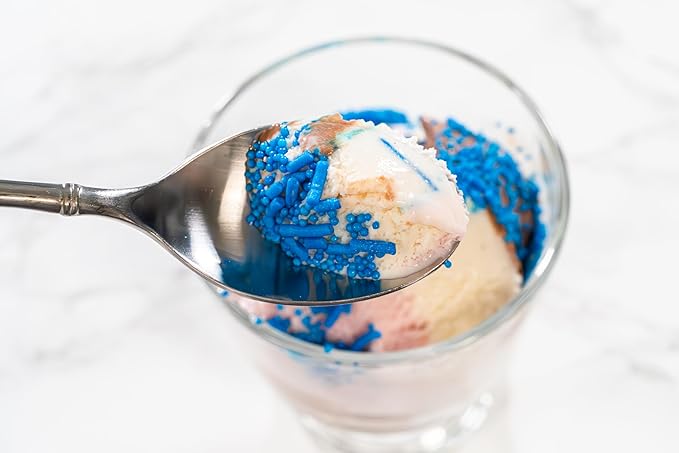 Bakerpan Blue Nonpareils Sprinkles - 7 Ounces Blue Sprinkles for Cake Decorating - Edible Nonpareils for Cupcakes, Ice Cream, Cake Decorations (Made in USA)