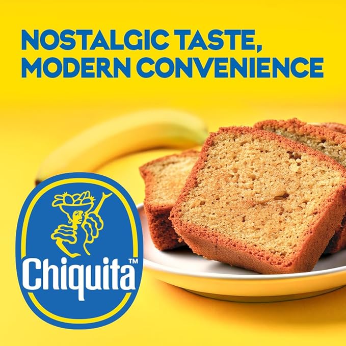 Chiquita™ Banana Bread and Muffin Mix – Moist, Easy-to-Make, No Preservatives - Just Add Bananas, Egg and Water - 13.7 Oz (Pack of 2)