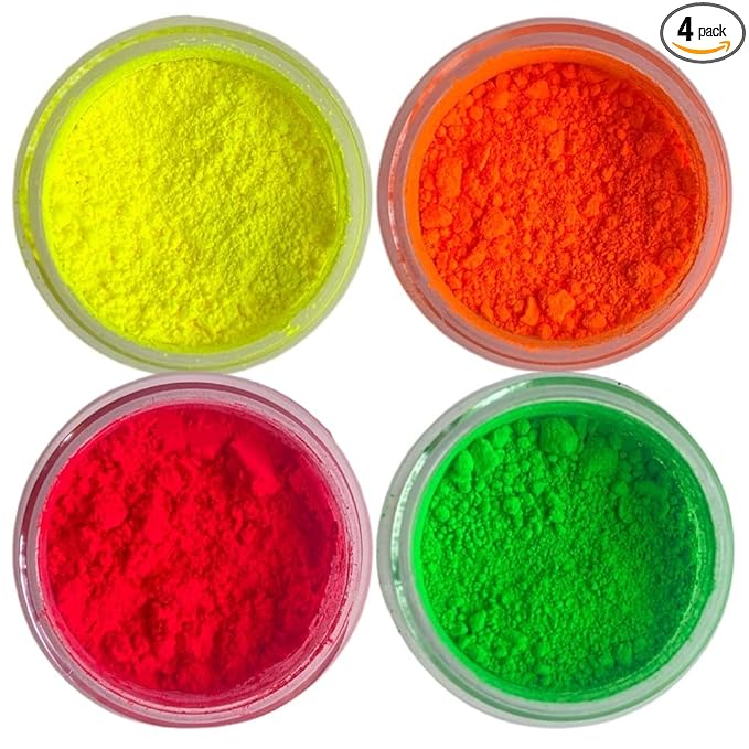 Oh! Sweet Art - Edible Petal Dust - For Decorating Cakes, Cupcakes, Cake Pops, & More - Kosher, Food-Grade Coloring - Neon Set x 4 units each jar 4 grams