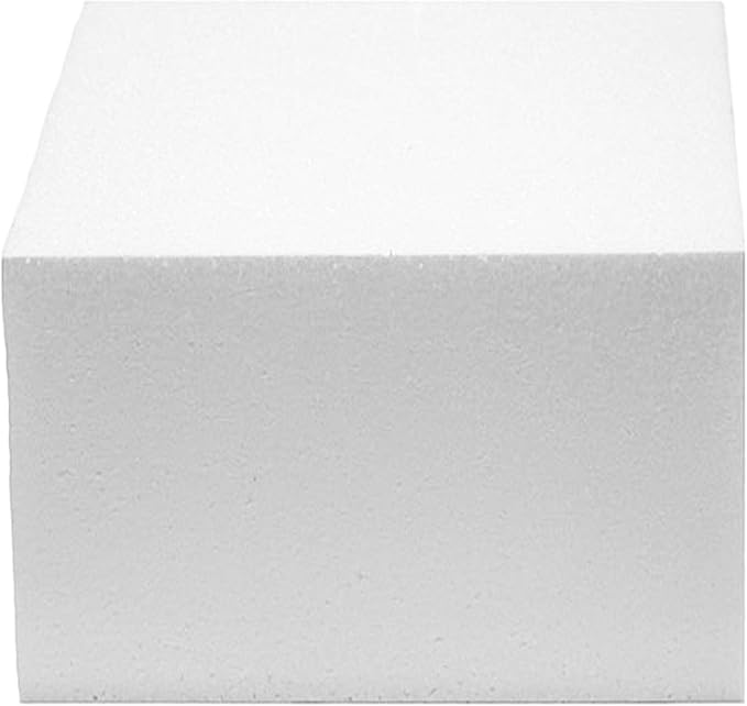 Global Sugar Art Cake Dummy Square, 6 x 6 x 4 Inches
