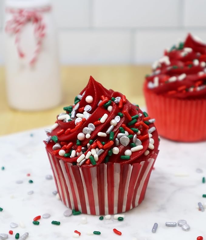 Mystic Sprinkles 4 Cell Sprinkle Assortments (A Classic Christmas in Silver, Midi)