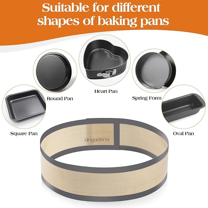 Silicone Baking Mat for Springform Pan 10 inch, Prevent cake from Sticking to Bottom and Side,Easy Clean & Non Sick Silicone Baking mat for Cheesecake Pan
