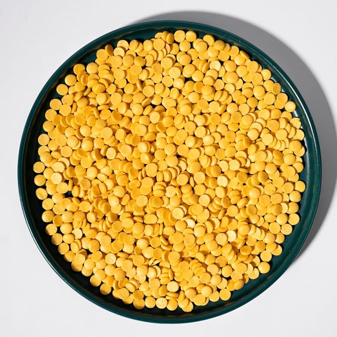 NIPEOR Christmas Sprinkles Gold Confetti Sprinkles 3.53oz/100gEdible Sprinkle Topping Confetti Sprinkles, Sprinkles for Cake Decorating Cupcake Candy Sprinkles and Ice Cream Toppings (Rainbow Confetti Gold)