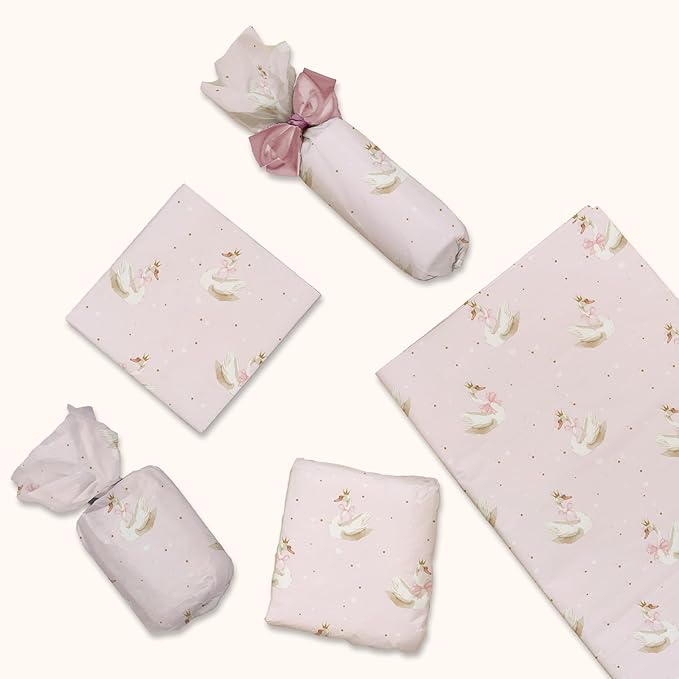 Pro Supply Global Swans Printed Tissue Paper for Gift Bags or Boxes and Wrapping - Baby Shower Bulk Decorative Art Tissue Paper for Packaging and Gifting | 24 Sheets 20" x 30"