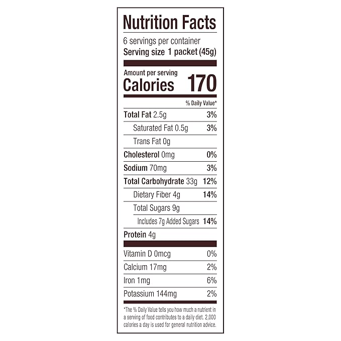 Bob's Red Mill Instant Oatmeal Packets, Apple & Cinnamon, 6 Packets Total, Non-GMO, Gluten Free, Whole Grain