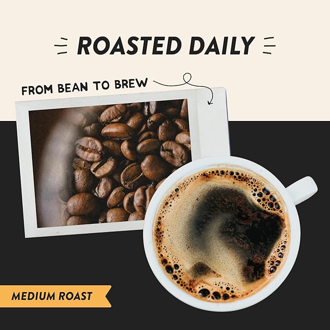 Angelino's Coffee Breakfast Blend Coffee, Reserve 12oz Whole Bean, Medium Roast Guatemala Coffee with Chocolate & Caramel Notes, Guatemalan Coffee Beans with Citrus Hints - Breakfast in Antigua