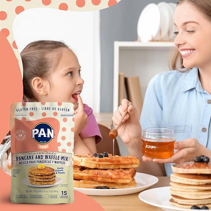 P.A.N Pancake and Waffle Mix – Gluten Free 1 lb. (6 Pack)