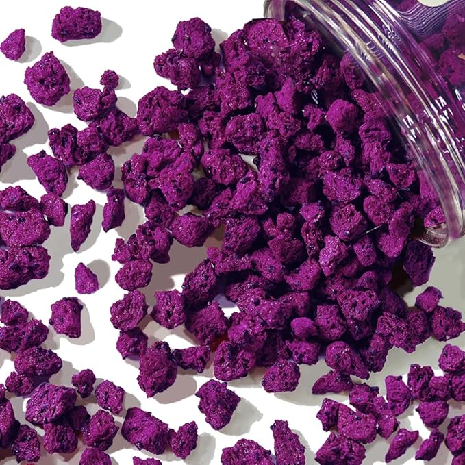 Fraunitsh Freeze-Dried Dragon Fruit, 8.82oz (250g), Natural Pink Pitaya Dragon Fruit Cubes Snack, No Sugar Added, Dragonfruit Bits for Smoothie Bowls, Yogurt Toppings, Desserts & Healthy Eating