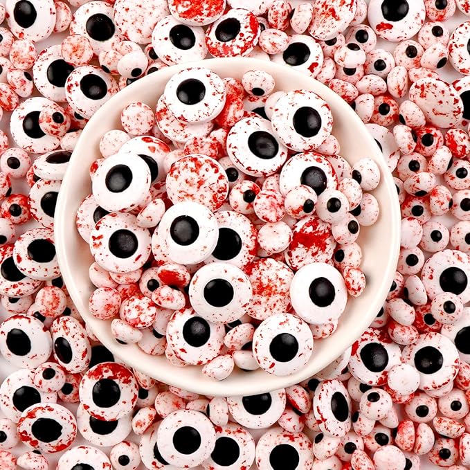 Edible Candy Eye, Halloween Sprinkles, Bloody Eyeballs, Halloween Sprinkles for Cake Decorating, Edible Cake Decoration & Cupcake Toppers, 150g/5.29oz, Party Supplies