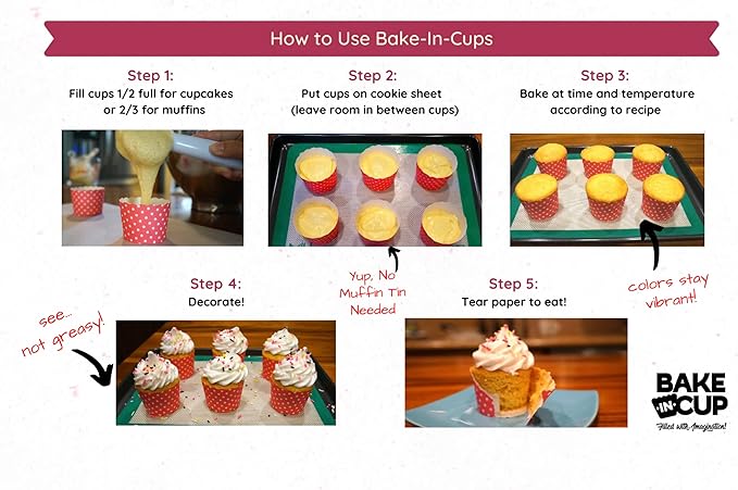 Paper Baking Cups, Greaseproof Disposable Cupcake Liners (Large Cups (50-Pack), Floral)