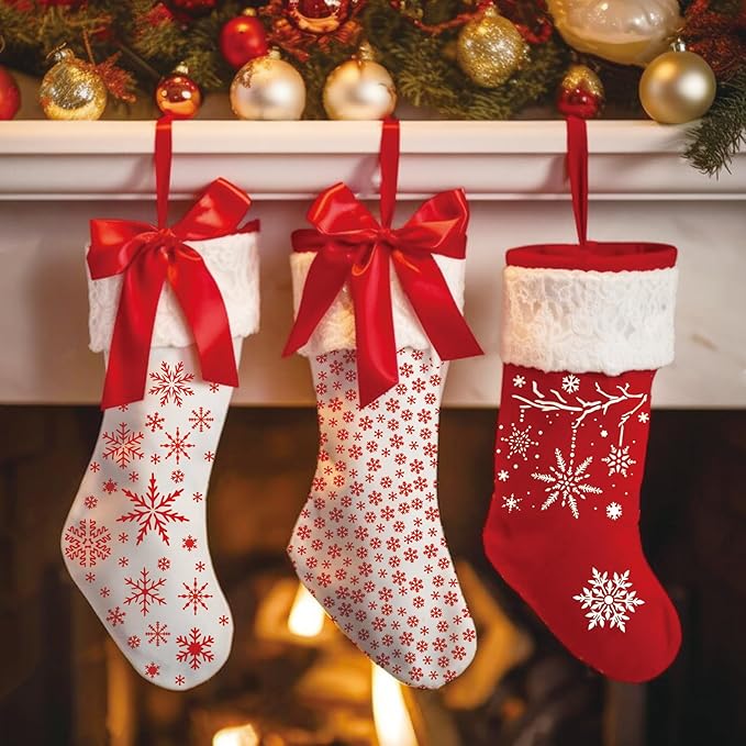 16 Pieces Christmas Snowflake Stencil Reusable Large Winter Stencils Plastic Holiday Crafts Stencils for Window Glass Wall Doormat Wood Decoration (16 Snowflakes)