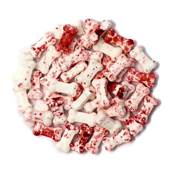 Mystic Sprinkles Halloween Candy Shape Sprinkles (Large Bloody Bones, 2oz Jars)