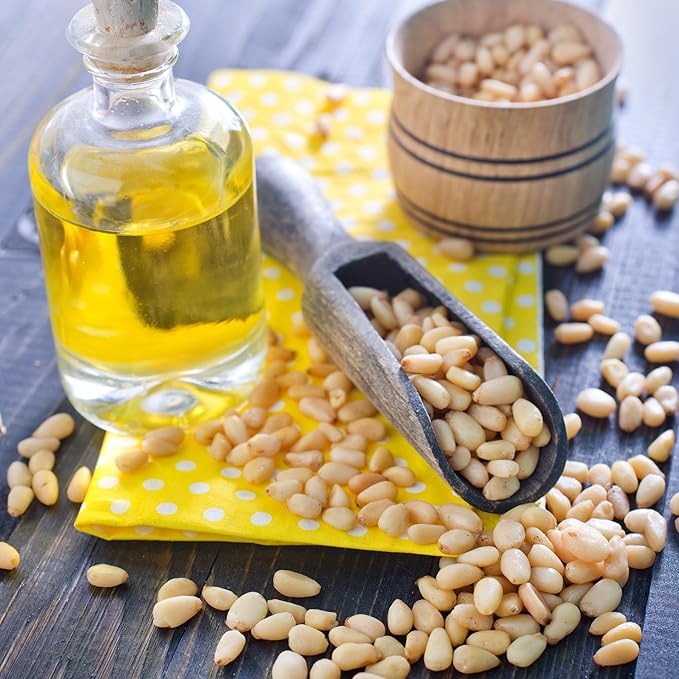 Raw Pine Nuts 4 Pounds | Whole Natural Unsalted Pignolias | Healthy Protein Snack | Great for Cooking, Baking, Salads, Pesto Sauce, Roasting | Vegan, Keto Snack, Gluten Free, Compare to Organic Pine Nut | Jaybee's