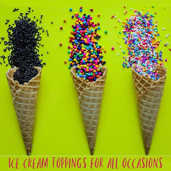 Rainbow Candy Coated Chocolate Chips | Cosmic Brownie Sprinkles [10 Oz] | Mini Chocolate Baking Chips for Ice Cream & Cake Decorating | Kosher, Nut Free, Vegan & Gluten Free | Stern’s Bakery