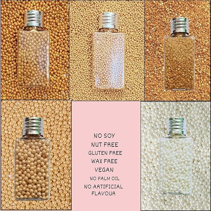 Confect Pearl Sprinkles | Christmas Sprinkles | Golden Sunshine Disco Ball Mashup Sprinkles Mix Champagne Gold Dragees Golden Sparkling Sugar - Vegan, Gluten-Free, Nut-Free, Soy-Free, Dairy-Free, Palm Oil-Free, No Artificial Dyes - 5 Oz