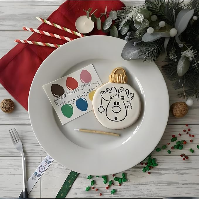 PYO Cookie Paint Brush Disposable Lip Brushes Mini Paint Brush Cookies Disposable Nail Polish Brush Paint Your Own Cookie Food Safe Paint Brushes Mini Paint Brushes Cookies (25, Wooden)