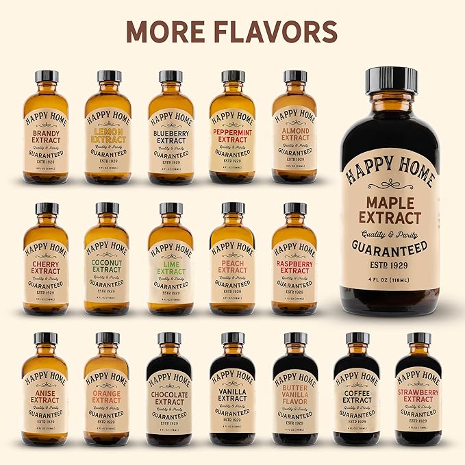 Happy Home Premium Natural Maple Flavor - Certified Kosher, 4 oz.