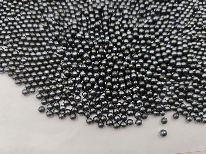 Edible Black Pearl Sugar Sprinkles 3.9 oz, 4mm Candy Pearls Ideal for Baking,Cake and Cupcake Toppers,Cookie Decoration,Ice Cream Topping,Wedding Shower Valentines Halloween Christmas