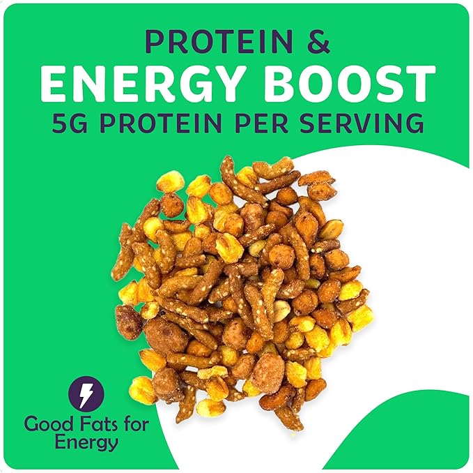 Superior Nut Chicago Sweet & Salty Trail Mix - Sweet Honey Roasted Snack - Butter Toffee & Honey Roasted Peanuts, Honey Sesame Sticks & Toasted Corn - 5g Protein - Resealable Bag (1lb 12oz)
