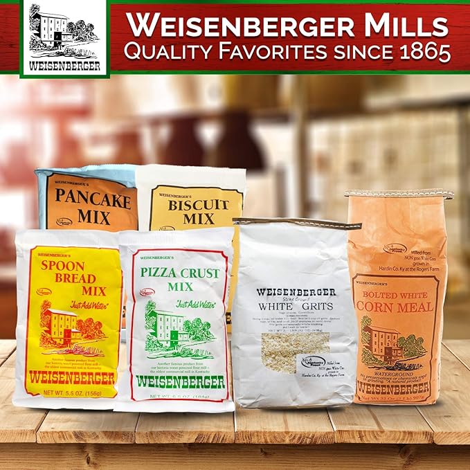 Weisenberger Pizza Crust Mix, 6.5 Ounce - Premade Pizza Dough Flour for Homemade Pizza, Breadsticks, Flatbread, or Calzones - 3 pack