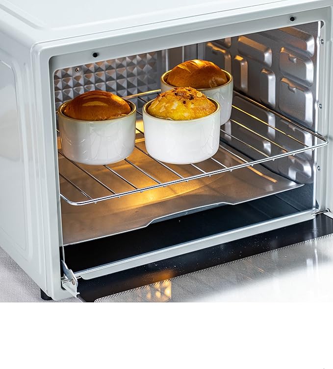 Ramekin Set of 6, UNICASA 8 oz Creme Brulee Ramekins, Oven Safe Baking Set for Custard, Pudding, Souffle Cups, Light Green