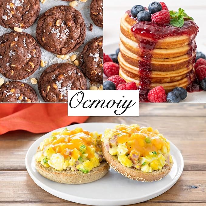 Ocmoiy 4 Inch Silicone Egg Mold for Breakfast Sandwiches, 1 Pack Non-Stick Silicone Jumbo Muffin Top/Hamburger Bun Pan Eggs Bites Mold for Oven Baking Egg Patty, Pancake, Frittata