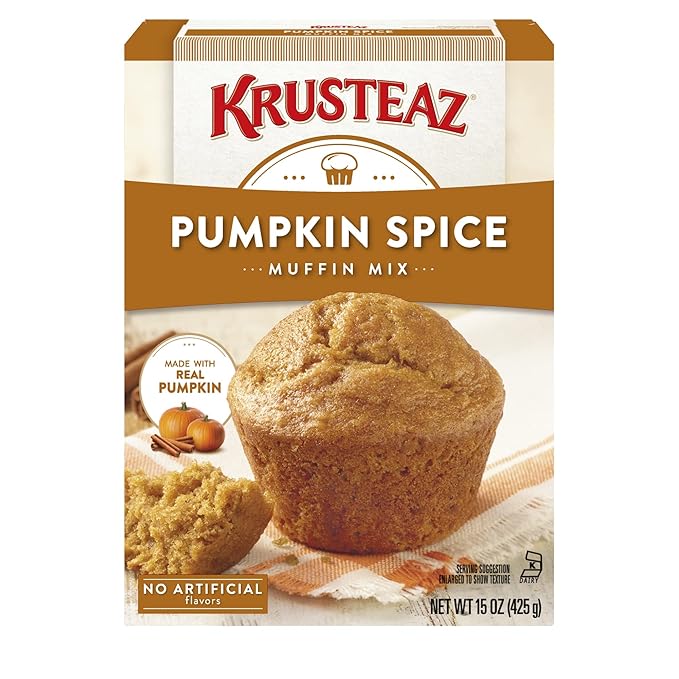 Krusteaz Pumpkin Spice Muffin Mix, 15 oz (Pack of 1)