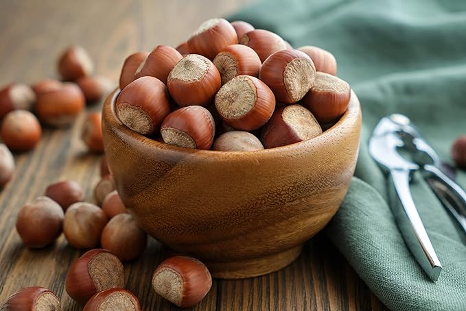Raw In Shell Filberts/Hazelnuts (4 Lbs.) - Vegan & Keto Friendly - Super Crunchy & Delicious - Natural jumbo Oregon Filberts/Hazelnuts - Packed with Nutrients - Farm Fresh Nuts Brand