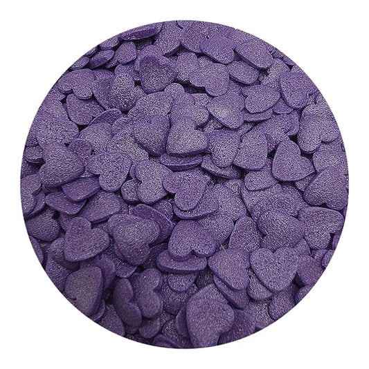 NCS Pearl Purple Heart Edible Sprinkles, 8 ounces