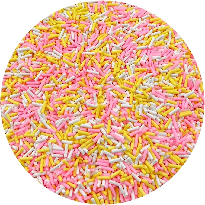 150g Fake Sprinkles Resin Sprinkles Clay Sprinkles Fake Candy Sprinkles Polymer Sprinkles Polymer Clay Slices for Resin Nail Slime Scrapbook DIY Art Crafts Making(250-mixed Color 2)