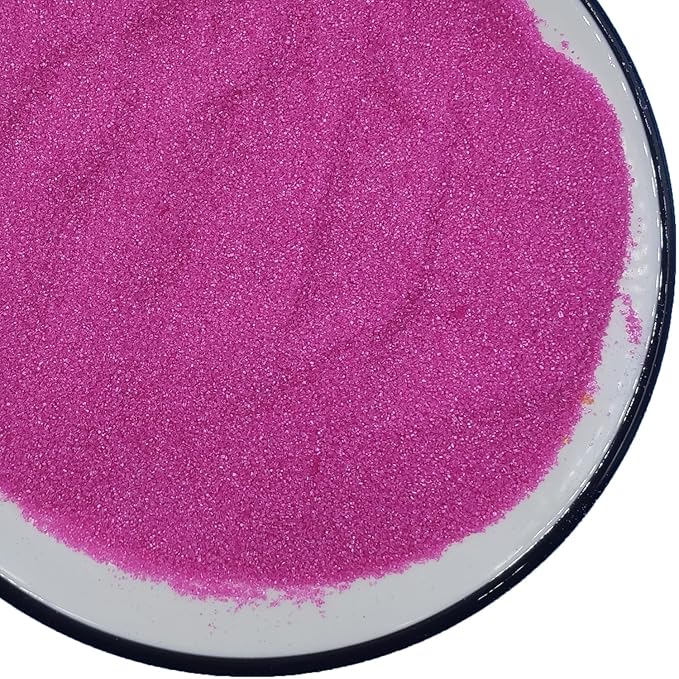 Edible 5 Ounce Fine Decorative RosePink Sanding Sugar Sprinkles for Baking, Sparkling Crystals for Cakes, Cookies, Cupcakes, Ice Cream Topping and Rimming Sugar