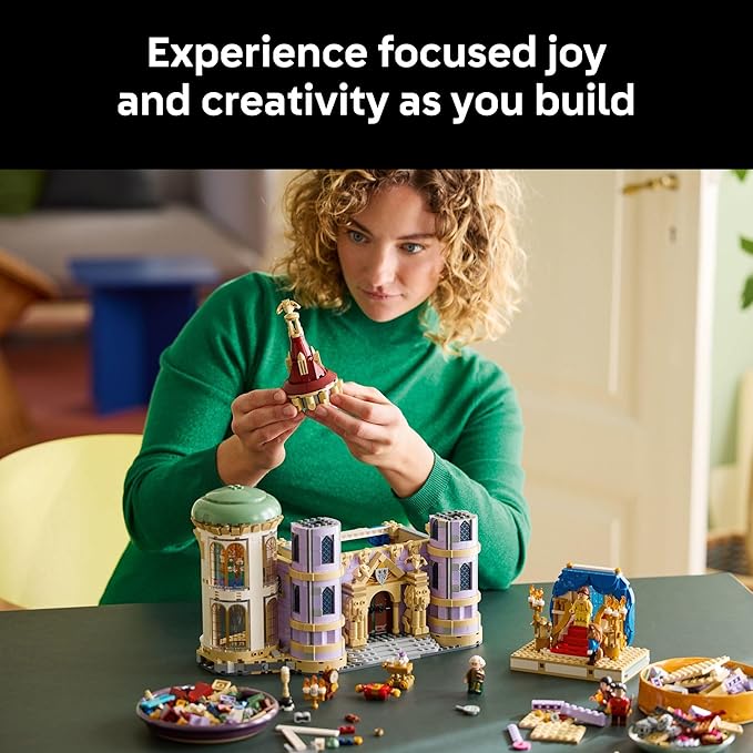 LEGO Disney Princess Beauty and The Beast Castle Building Set - Room Decor for Women & Men, Ages 18+ - Model Building Kit for Adults - Book Shelf Display - Gift for Christmas - 43263
