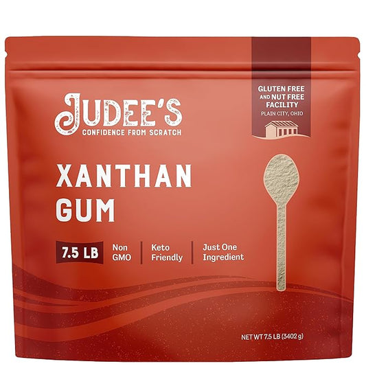 Judee's Gluten Free Xanthan Gum Powder - Bulk Xanthan Gum for Baking - Soup & Sauce Thickener - Gluten Free Baking - 120 Ounce, Pack of 1