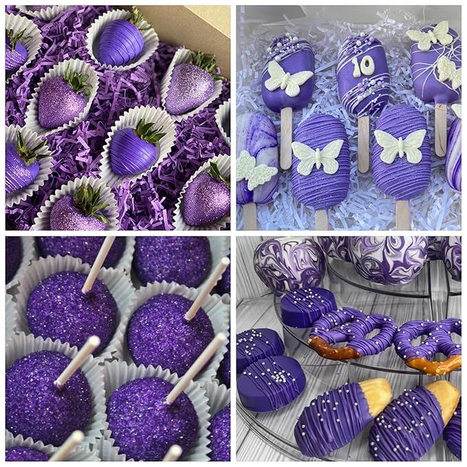 Purple Oil Based Food Coloring – 2 fl oz Professional Grade Concentrated Oil Food Dye for Melting Chocolate, Candy Melts, Cake Pops, Strawberries & Baking