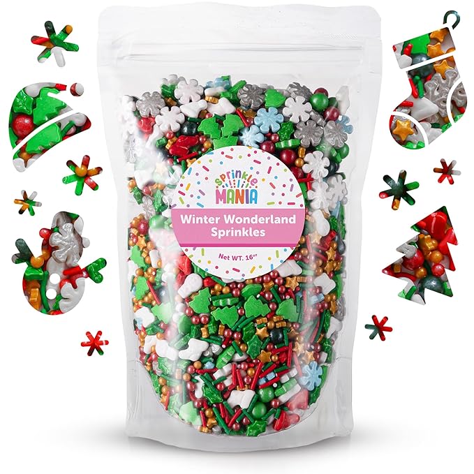 Sprinklemania Decorative Sprinkles (16, Winter Wonderland)