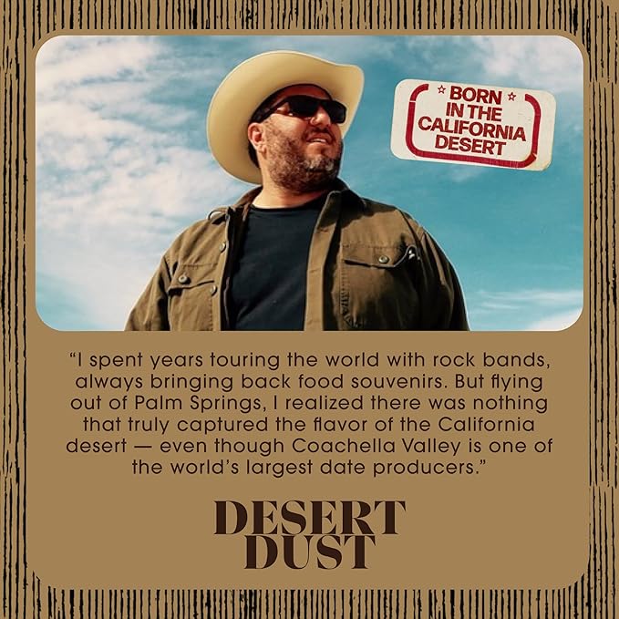 Desert Dust Savory Seasoning – Organic Date Sugar Gourmet Blend | Smoky, Sweet & Low-Glycemic | All-Purpose Rub for Chicken, Fish, Veggies & More | Gluten-Free, No MSG, No Brown Sugar (24oz)