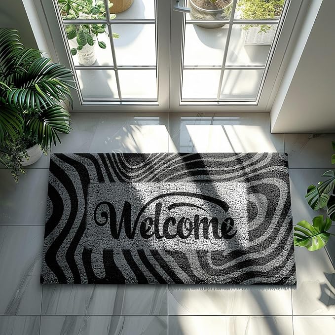 YKW Welcome Sign Stencils Set - 7 Reusable Smiley Paw Templates - Up to 14x5 - Welcome Words, Leaves, Pumpkin - for Porch, Door, Wood, Fabric - DIY Home Decor,Translucent and Soft