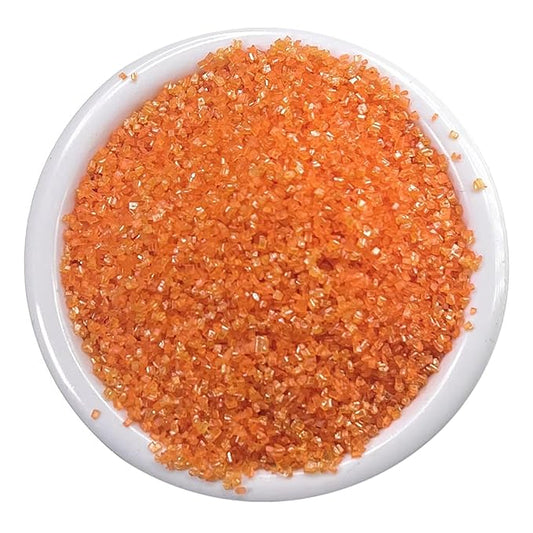 Ultimate Baker - Sanding Sugar, Orange - Vibrant, Naturally Colored Baking & Decorating Sugar, Perfect for Sprinkling on Cakes, Desserts & Ice Cream, Medium Crystal - 16oz