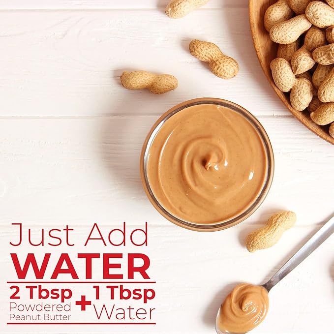 Betty Lou's 100% Organic Powdered Peanut Butter, Gluten Free, Vegan, Low Calorie, All Natural, High Protein, Deliciously Healthy, Just Add Water (6.35 Oz)