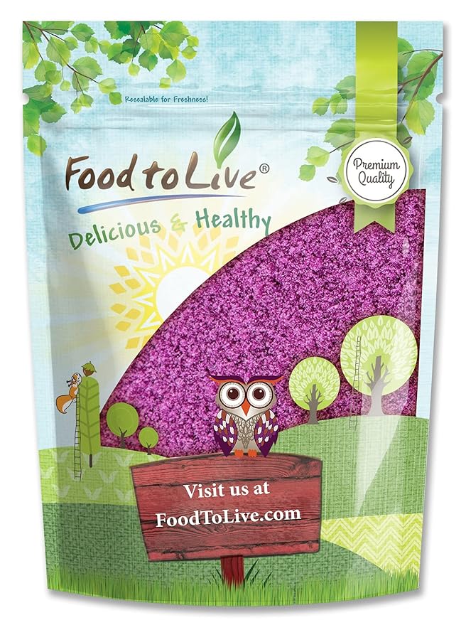 Food to Live Purple Sweet Potato Powder 3 Pounds – 100% Pure, Dried Raw, Yam Ube Powder Alternative, No Sugar Added, Vegan Bulk Superfood, For Cooking, Baking, Pastries, Desserts, & Food Coloring
