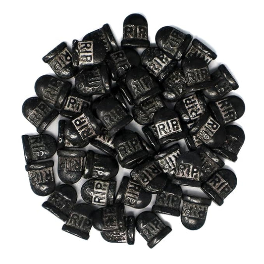 Mystic Sprinkles Halloween Candy Shape Sprinkles (Black Tombstones, 1 Pound Bag)