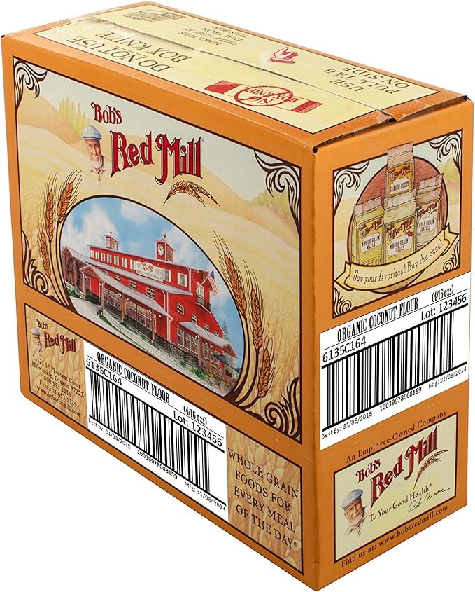 Bob's Red Mill Organic Coconut Flour, 16 Ounce (Pack of 4)