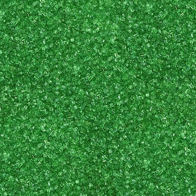Sentovac Green Sanding Sugar Sprinkles | Edible Green Sprinkles for Cake Decorating | 1 Bottle 3.2oz Cookie Decorating Celebrations Wedding Shower Party Chirstmas Supplies