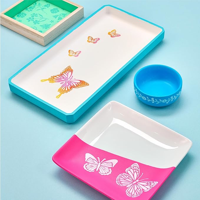 Martha Stewart, Flora and Fauna Stencils, Stamps, and Tools Kit, 13 pc